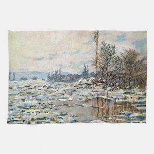 Isens brytning av Claude Monet Kökshandduk