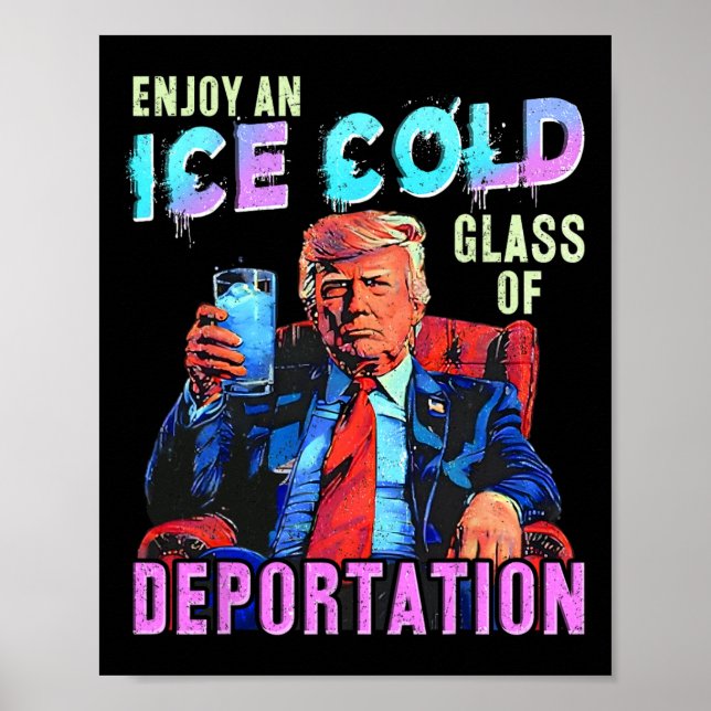 Iset har ett isområde som Kall Gl deportation Poster (Framsidan)