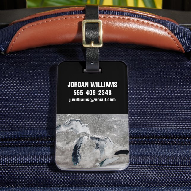 Iset på Underbara Sjöar, Förenade Stater. Bagagebricka (Framsida Insitu 2)