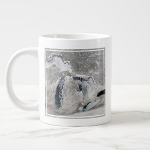 Iset på Underbara Sjöar, Förenade Stater. Jumbo Mugg
