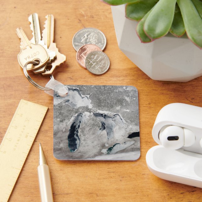 Iset på Underbara Sjöar, Förenade Stater. Nyckelring (Skrivbord)