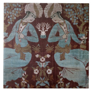 Isfahan stilpanel, perser, 17th århundrade (silke kakelplatta