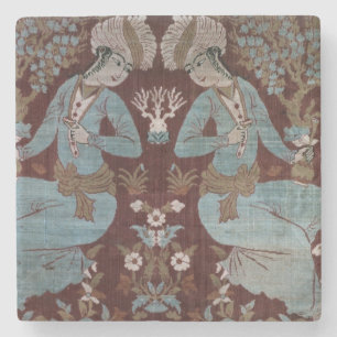 Isfahan stilpanel, perser, 17th århundrade (silke stenunderlägg
