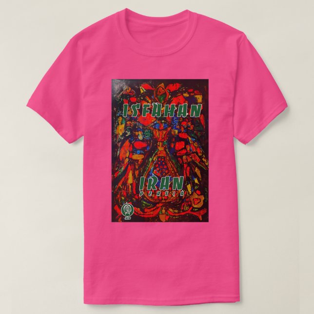 Isfahan vintage travel poster t shirt (Design framsida)
