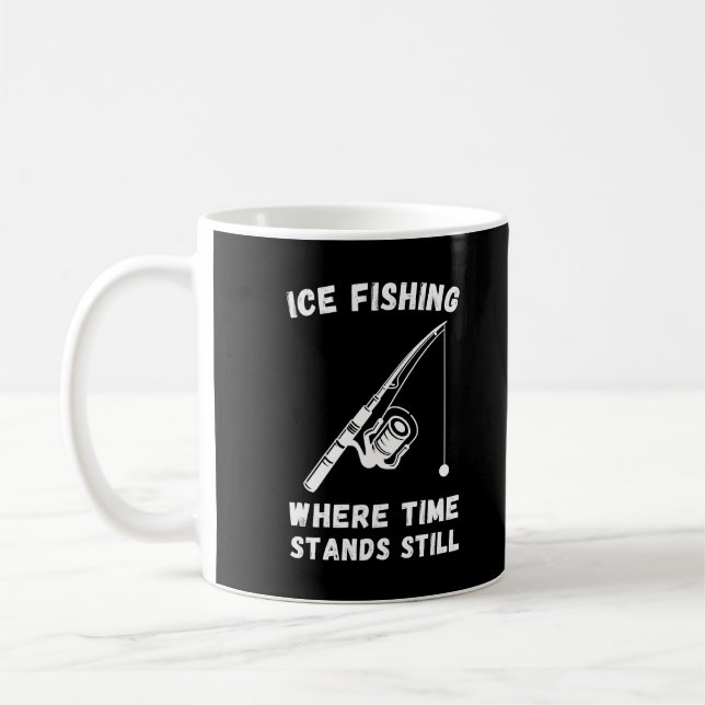 Isfiske där tiden fortfarande är kaffemugg (Vänster)