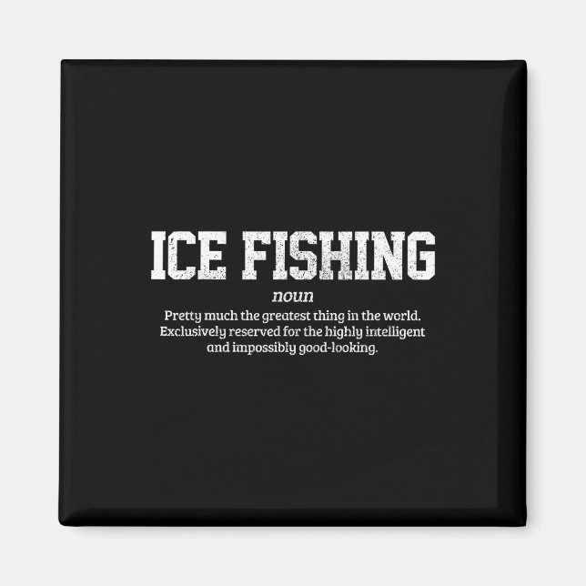Isfiske Definition Rollig Isfiskare Present  Magnet (Framsidan)