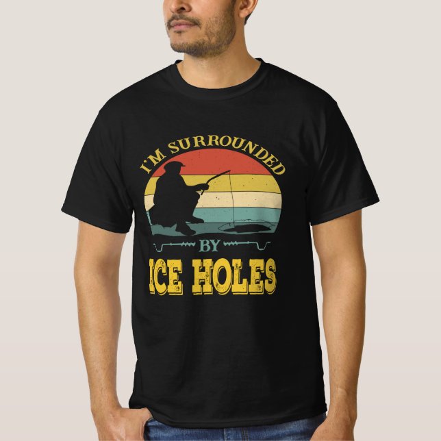 Isfiske efter Ice Hål T Shirt (Framsida)