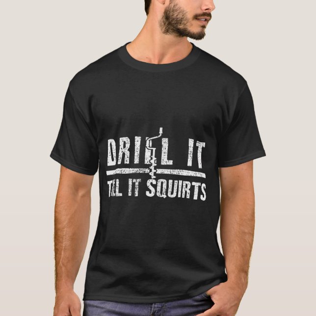Isfiske fiske t shirt (Framsida)