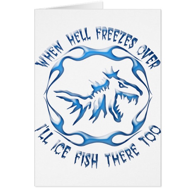 ISFISKE HÄLSNINGSKORT (Framsidan)