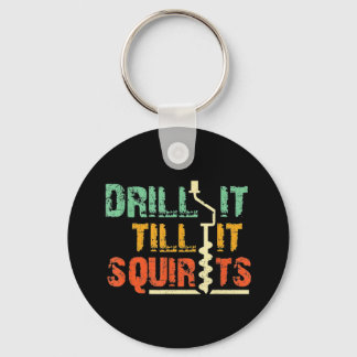 Isfiske Hand Auger Fish Nyckelring