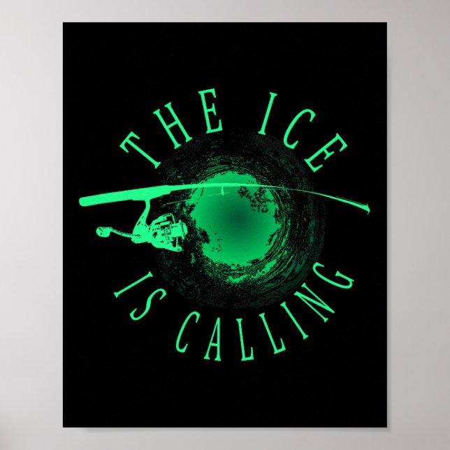 Isfiske - Isen kallar - Isfiskare  Poster (Framsidan)