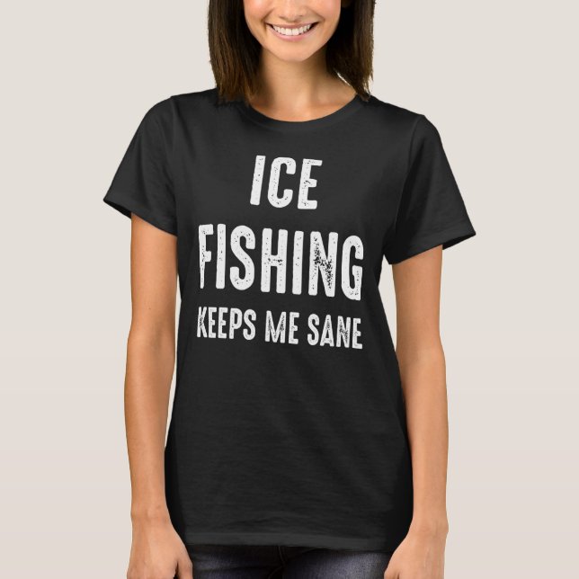 Isfiske Lucky Fisherman  24 T Shirt (Framsida)