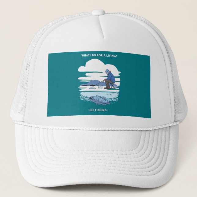 Isfiske  - Vinter Fiskare Design Keps (Framsida)