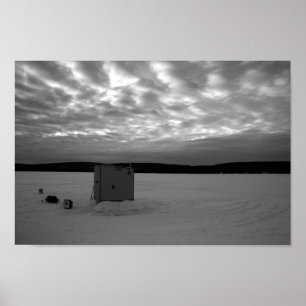 Isfiskekåk, övrepeninsula av Michigan Poster
