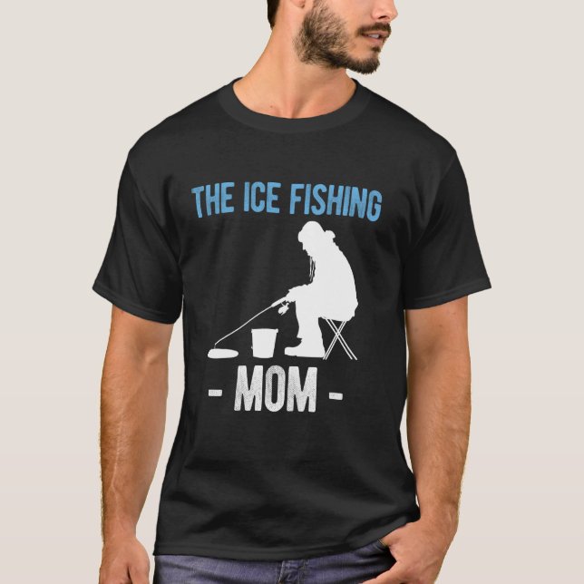 Isfiskemamman Mors Dag T Shirt (Framsida)