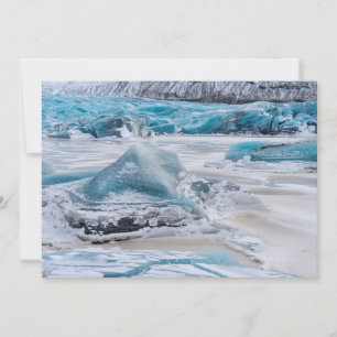 Isformationer på glaciär tack kort