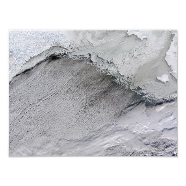 Isgator och molngator i Bering Sea Fototryck (Framsidan)