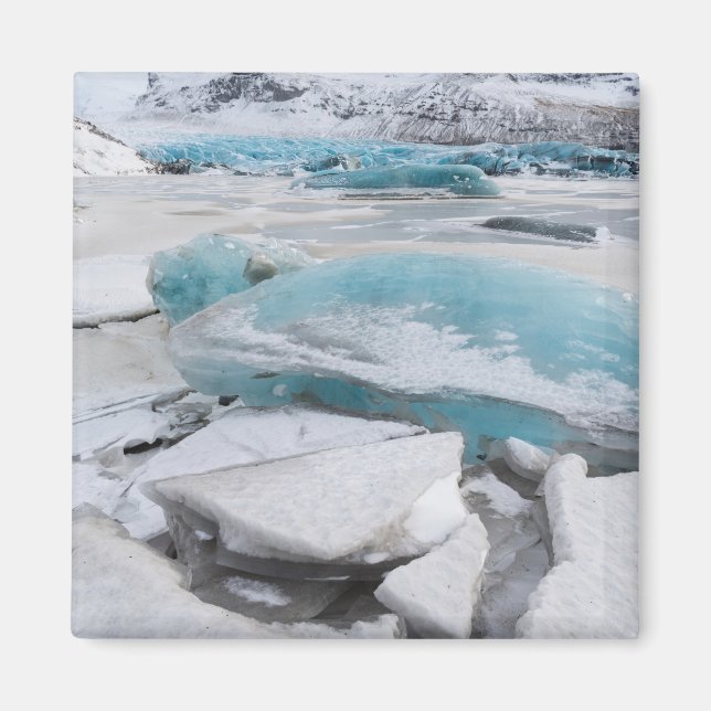 Isglaciala formationer på vintern magnet (Framsidan)