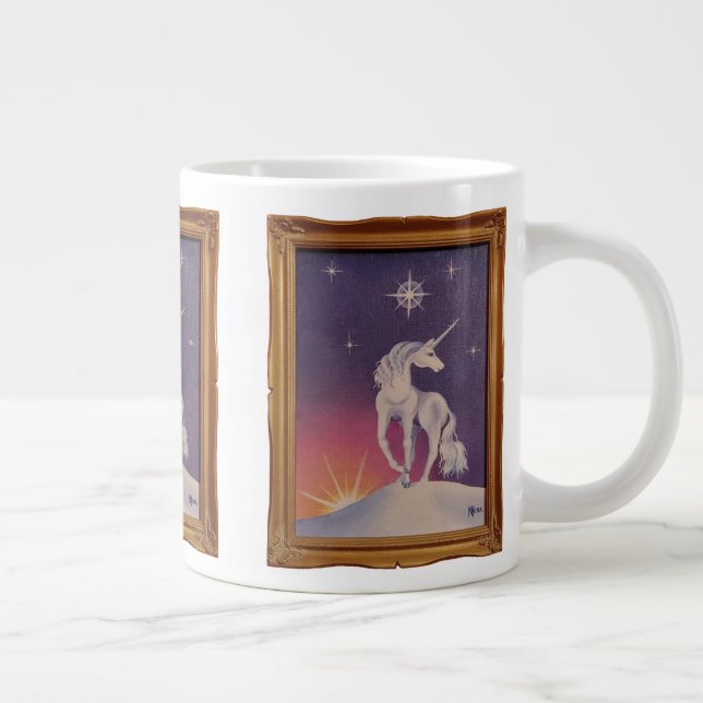 Isglass Enhörning Jätte Mug Jumbo Mugg (Höger)