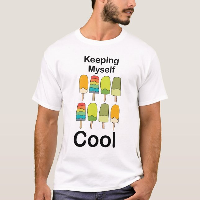 Isglass Håller mig sval Sommar  T Shirt (Framsida)