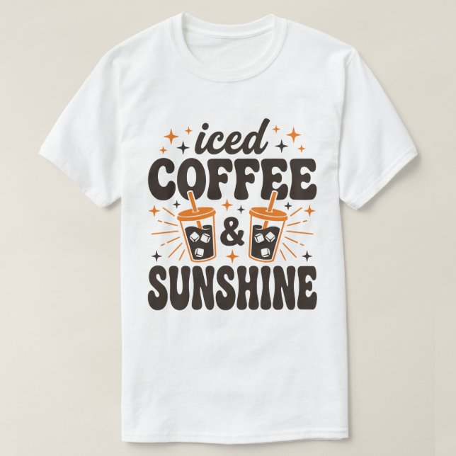 isglass kaffe solsken sommar vibbar  t shirt (Design framsida)