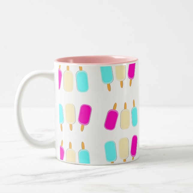 Isglass Rosa Mugg (Vänster)