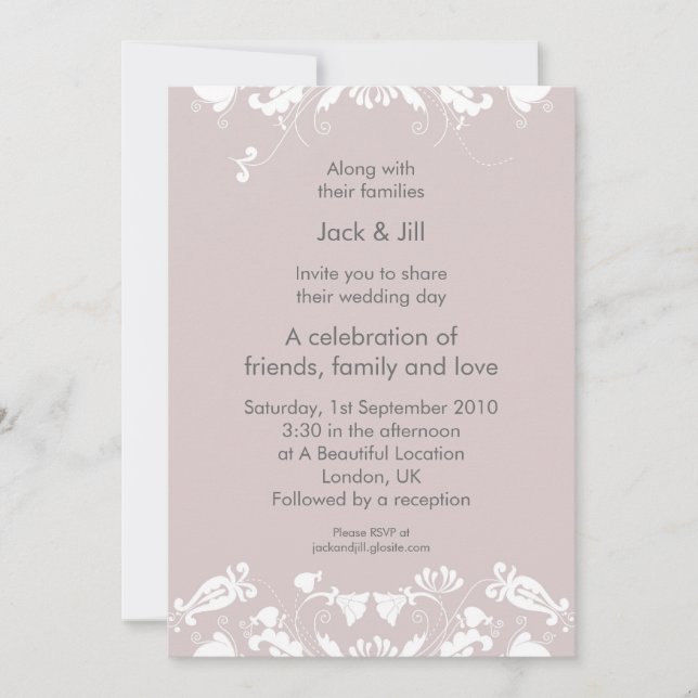 Isglasyr på tårtan 5x7 inbjudningar (Framsida)