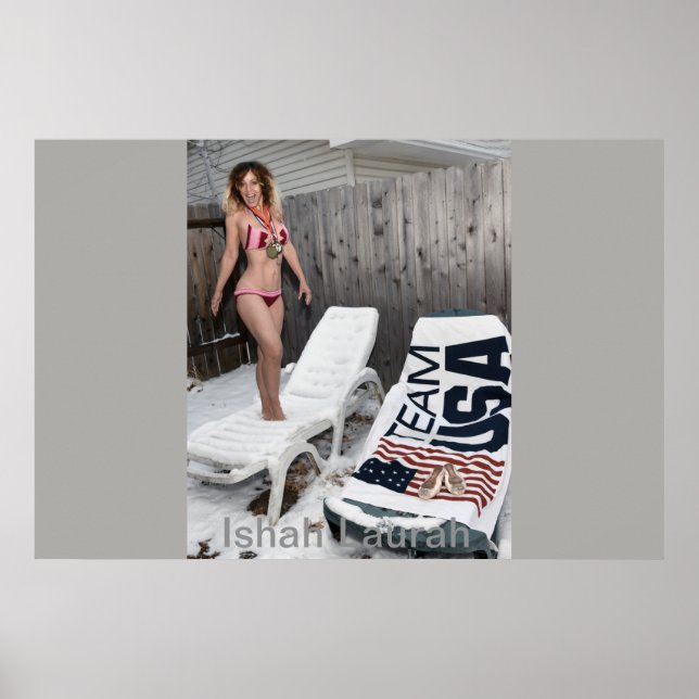 Ishah Laurah under vinterspelen 2018 Poster (Framsidan)