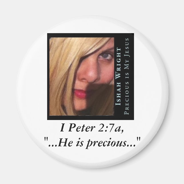 Ishah Precious är my Jesus Bible Scripture Magnet (Framsidan)
