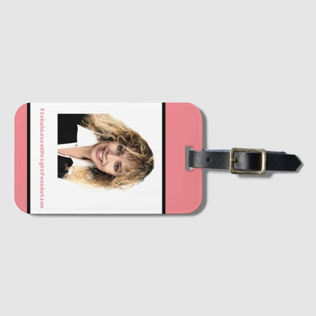 #IshahLaurahWrightFoundation med CelebPic Bagagebricka (Framsida horisontal)