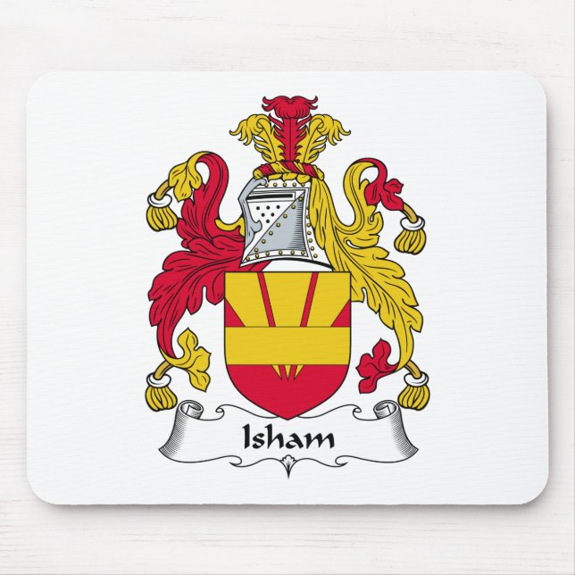Isham familjvapensköld musmatta (Framsidan)