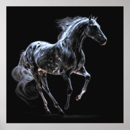 Ishäst, Abstrakt Färg, konsthandling Poster