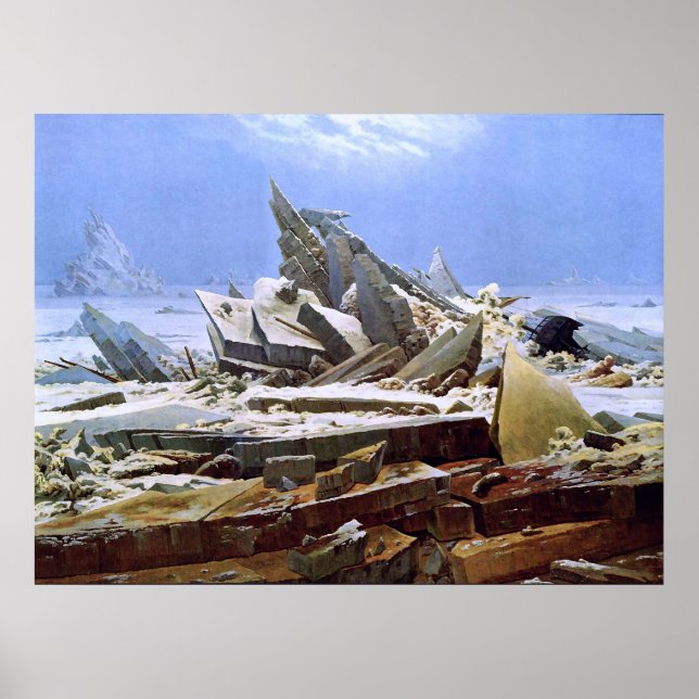Ishavet, Caspar David Friedrich Poster (Framsidan)