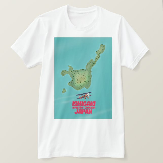 Ishigaki Okinawa, Japan karta T Shirt (Design framsida)