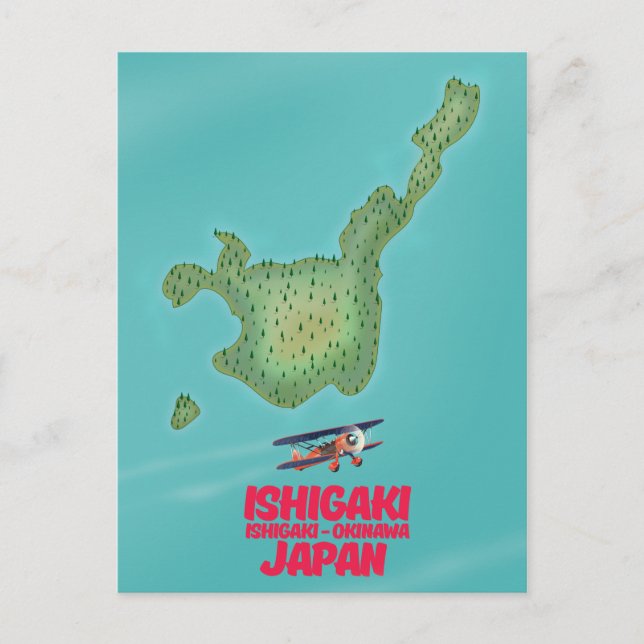 Ishigaki Okinawa, Japan karta Vykort (Framsida)