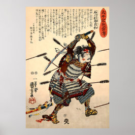 Ishikawa Sô suke Sadatomo Battle Kuniyoshi Poster