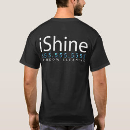 iShine.Window-lokalvård som annonserar Merch Tee Shirt