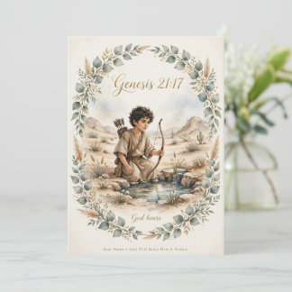 Ishmael Trading Card - Genesis 21:17 Inbjudningar