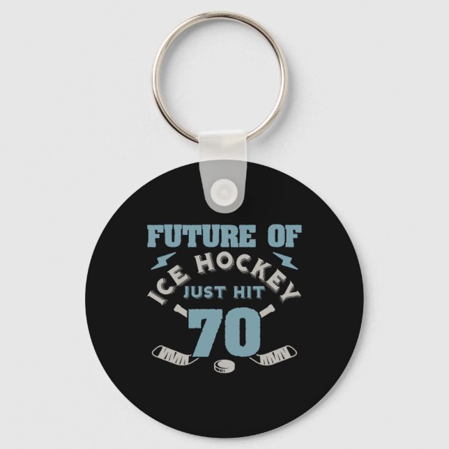 Ishockey 70-årsjubileum Future Player Puck Sport Nyckelring (Framsida)