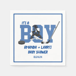Ishockey Baby Shower Pappersservett