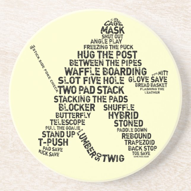 Ishockey Coasters Underlägg Sandsten (Framsidan)