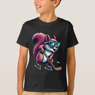 Ishockey Ekorre Cool Gles Skridskoåkning T Shirt