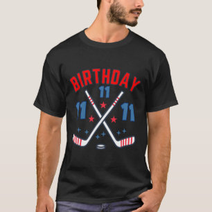 Ishockey Elva Födelsedags Pojke 11-årsfest Pojkar T Shirt