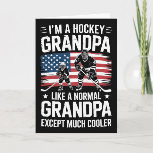 Ishockey Farfar Som En Vanlig Farfar Förutom Mu Kort