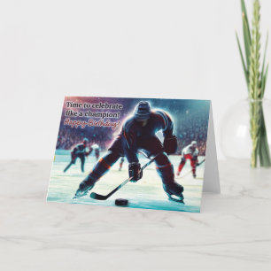 Ishockey Födelsedagskort Kort