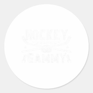 Ishockey Gammy Mormor Gammy Av En Hockeyspelare  Runt Klistermärke