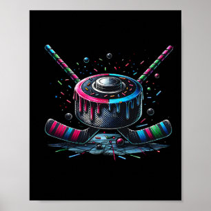 Ishockey Glass Strössel Iskräm Game Day  Poster