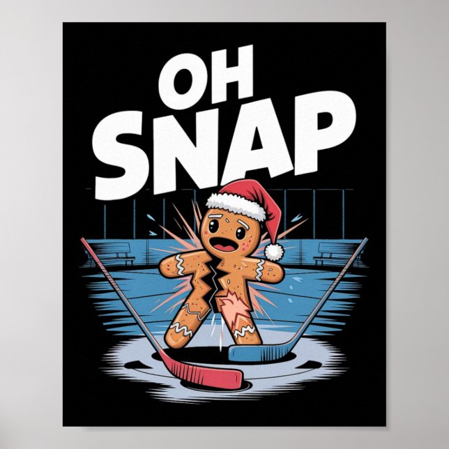 Ishockey jul gingerbread  poster (Framsidan)
