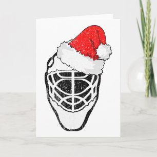 Ishockey jul rolig målvakt jultomte hockey kort