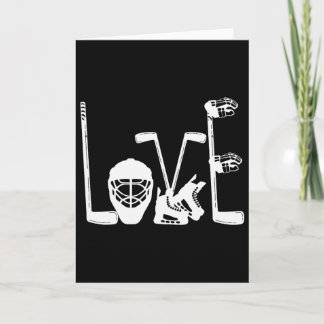 Ishockey Kärlek Rolig Ishockey Alla Hjärtans Dag M Kort